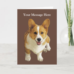 Festividades Feliz Cartão de Saudação Pembroke Welsh Corgi
