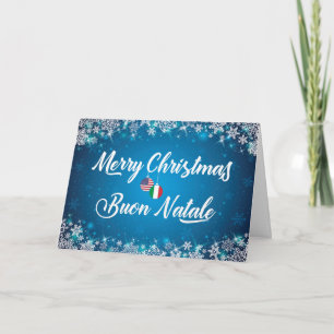 Festividades Feliz Cartão italiano de Natal, Buon Natale