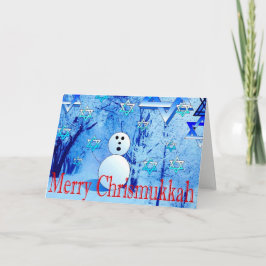 Festividades Feliz Chrismukkah Judao-Christian - Cartão de Saud