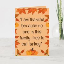 Festividades Feliz Dia de Ação de Graças (Versão 3) Cartão de F