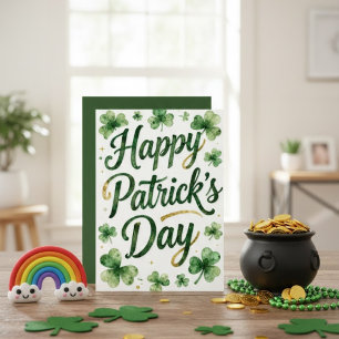 Festividades Feliz Dia de São Patrício Cartão de Boas Festas Ir