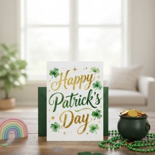 Festividades Feliz Dia de São Patrício Cartão de Boas Festas Ir