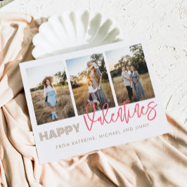 Festividades Feliz Dia dos Namorados 3 Colagem de Fotos Cartão 