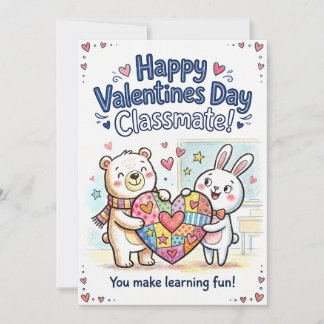 Festividades Feliz Dia dos Namorados Cartão de Colega de Classe