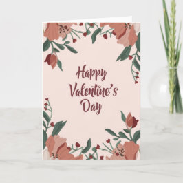 Festividades Feliz Dia dos Namorados Cartão de Férias Floral