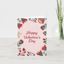 Festividades Feliz Dia dos Namorados Cartão de Férias Floral