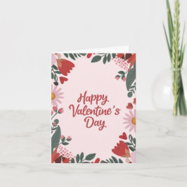 Festividades Feliz Dia dos Namorados Cartão de Férias Floral