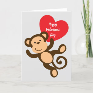 Festividades Feliz dia dos namorados macaco Cartão de Férias Do