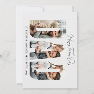 Festividades Feliz Dia dos Pais Papai Cartão de Foto Personaliz