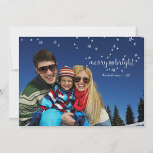 Festividades Feliz e Cartão com fotos de Natal da Estrela Bril