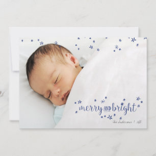 Festividades Feliz e Cartão com fotos de Natal da Estrela Bril