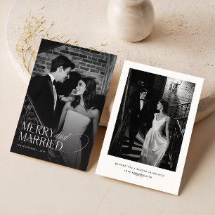 Festividades Feliz E Cartão De Natal De Foto Casado