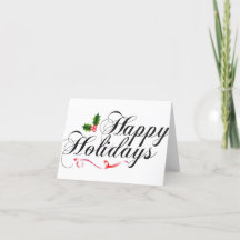 Feliz Feriado Pequeno, 4" x 5.6" Cartão de Férias 