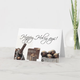 Festividades Feliz Holigays, Cartão de Natal lésbica gay sepia