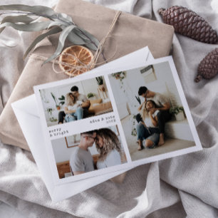 Festividades Feliz minimalista e Cartão com fotos de feriado 3 