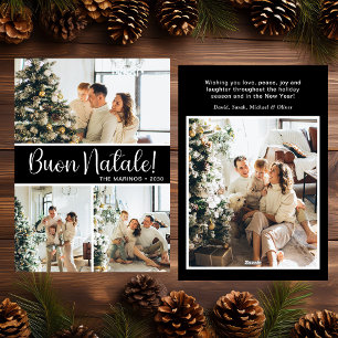 Festividades Feliz Natal 4 Foto Cartão de Férias Plano