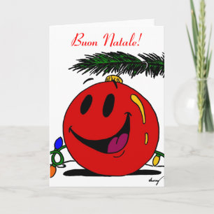 Festividades Feliz Natal Buon Natale Cartão de Natal Italiano