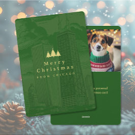 Festividades Feliz Natal Cartão com fotos de Natal Plano em Chi