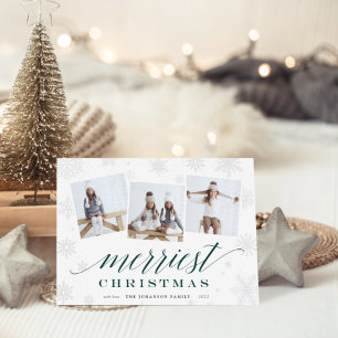 Festividades Feliz Natal Cartão de Colagem de Fotos de Feriad