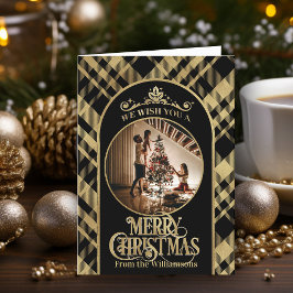 Festividades Feliz Natal Deseja Um Cartão de Natal Fotográfico