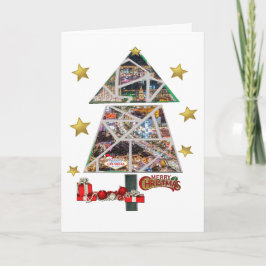 Festividades Feliz Natal do Cartão de Las Vegas