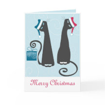 Feliz Natal e Cartão de Saudação de Ano Novo