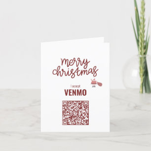 Festividades Feliz Natal Eu aceito o cartão de férias do VENMO