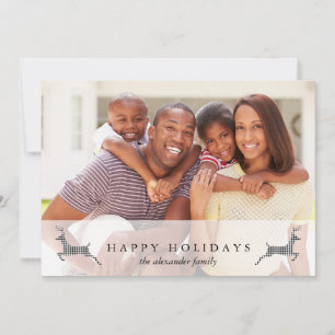 Festividades Feliz Natal Férias Cartão com fotos Russo de Veado