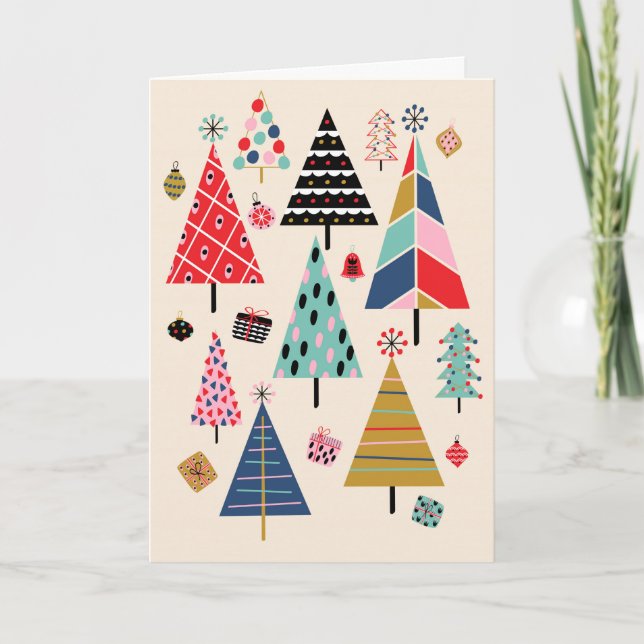 Festividades Feliz Natal pequeno, Cartão de Natal (Frente)