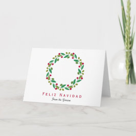 Festividades Feliz Navidad - Cartão de Férias Não Fotográfico