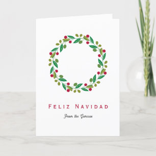 Festividades Feliz Navidad - Cartão de Férias Não Fotográfico V