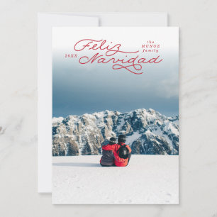 Festividades Feliz Navidad, Cartão de Natal Espanhol, cartão co