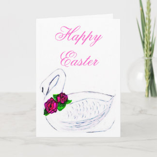 Festividades FELIZ PÁSCOA cartão de CISNE