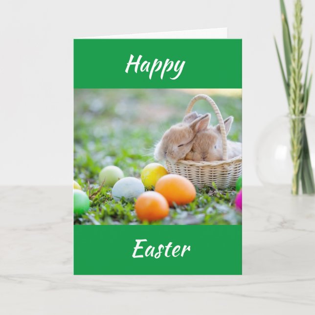 FESTIVIDADES ***FELIZ PÁSCOA & FELIZ PRIMAVERA*** CARTÃO DE PÁS (Frente)