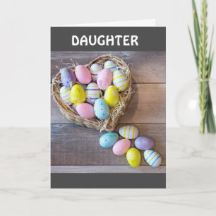 FESTIVIDADES FELIZ *PÁSCOA* PARA MINHA **FILHA** CARTÃO DE FÉRI