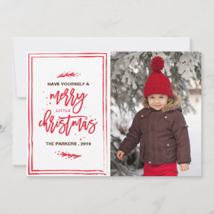 Festividades Feliz Pequeno Cartão com fotos de Natal