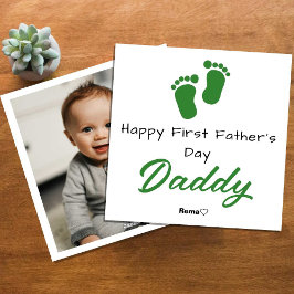 Festividades Feliz Primeiro Dia dos Pais – Cartão de Foto Perso