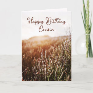 Festividades Feliz Primo de Aniversário - Cartão de Aniversário