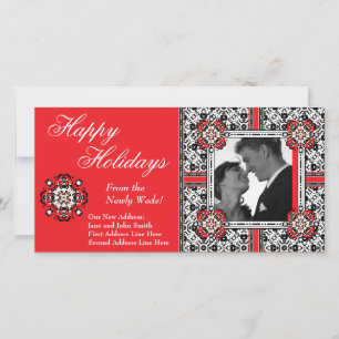 Festividades Felizes Férias do Cartão de Natal do Newly Weds