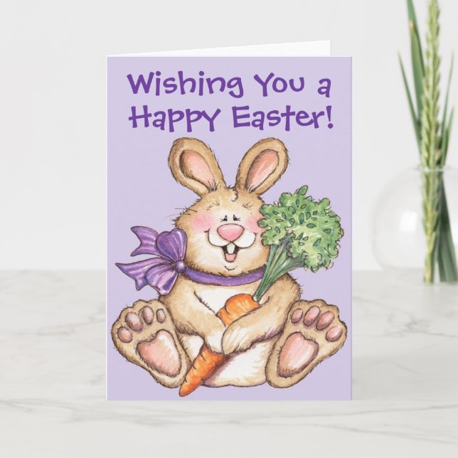 Festividades Felz pascoa Bunny - Cartão de Saudação (Frente)
