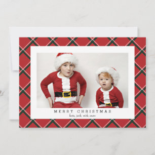 Festividades Feriados de Natal do Cartão com fotos Vermelho Xa