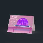 Festividades Festival do cartão de saudação de Hanukkah<br><div class="desc">Uma menorah para o festival de Chanucá</div>