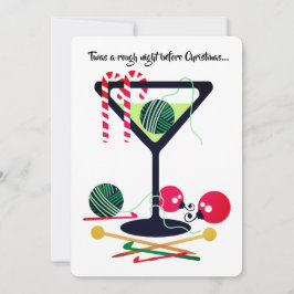 Festividades Fios de crochê para tricô Martini Cartão de Natal