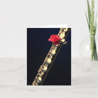 Flauta ou de cartão ou de nota do Flutist cartão