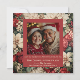 Festividades Floral e fabuloso: O Cartão de Férias que Você Vai