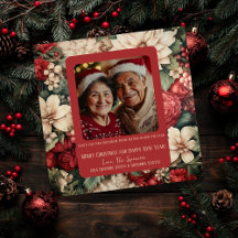 Floral e fabuloso: O Cartão de Férias que Você Vai