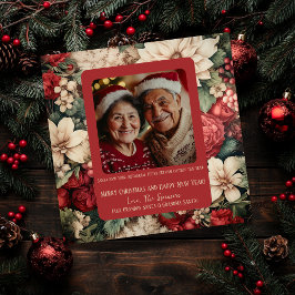 Festividades Floral e fabuloso: O Cartão de Férias que Você Vai