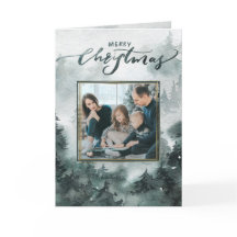 Floresta Florestal | Cartão de Natal de Fotografia