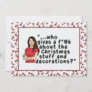 Festividades FLOTUS Melania Trump Funny Flor Cartão de Natal