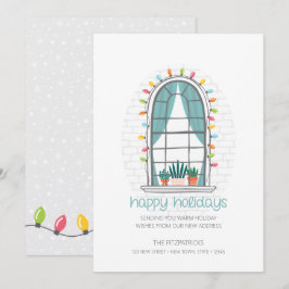 Festividades Fofo, movemos um novo cartão de feriado plano da c